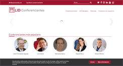 Desktop Screenshot of lidconferenciantes.com